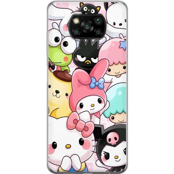 Xiaomi Poco X3 NFC Gennemsigtig cover Kawaii Sanrio Crew