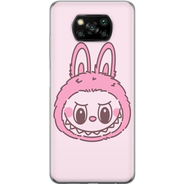 Xiaomi Poco X3 NFC Gjennomsiktig deksel Labubu Dyrekretsbunnyutgave