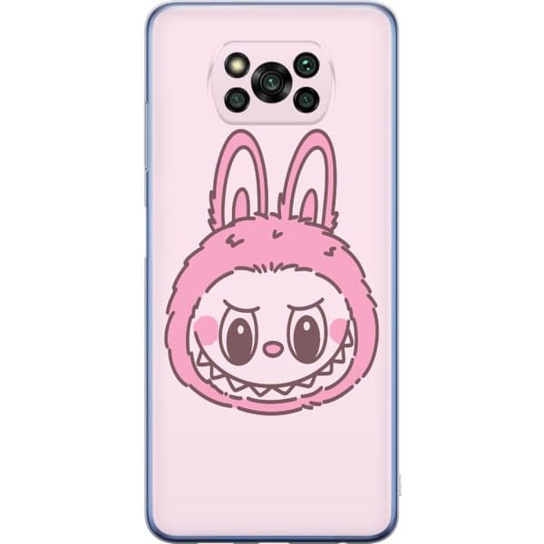 Xiaomi Poco X3 Pro Gjennomsiktig deksel Labubu Dyrekretsbunnyutgave