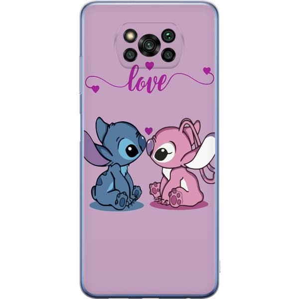 Xiaomi Poco X3 Pro Genomskinligt Skal Lilo & Stitch – Angel Edition
