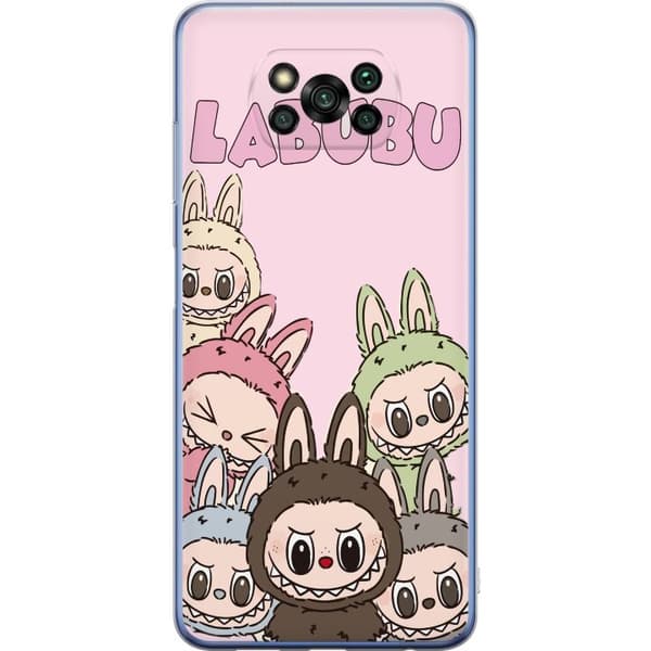 Xiaomi Poco X3 Pro Gennemsigtig cover Labubu Classics