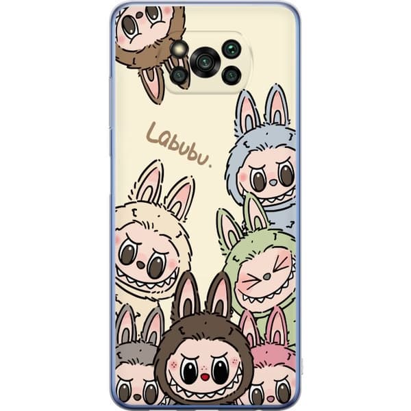 Xiaomi Poco X3 Pro Gjennomsiktig deksel Labubu Pastel Collection