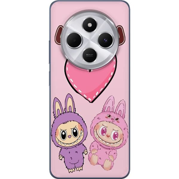 Xiaomi Redmi 14C Gennemsigtig cover Labubu Pink Monster