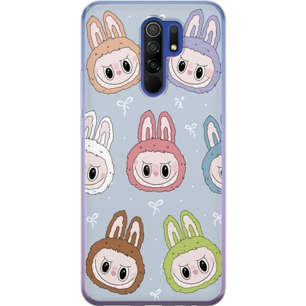 Xiaomi Redmi 9 Läpinäkyvä kuori Pastel Labubu