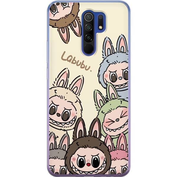 Xiaomi Redmi 9 Gjennomsiktig deksel Labubu Pastel Collection