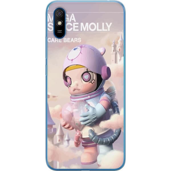 Xiaomi Redmi 9A Läpinäkyvä kuori Mega Space Molly Care Bears Series - Share Bear Edition