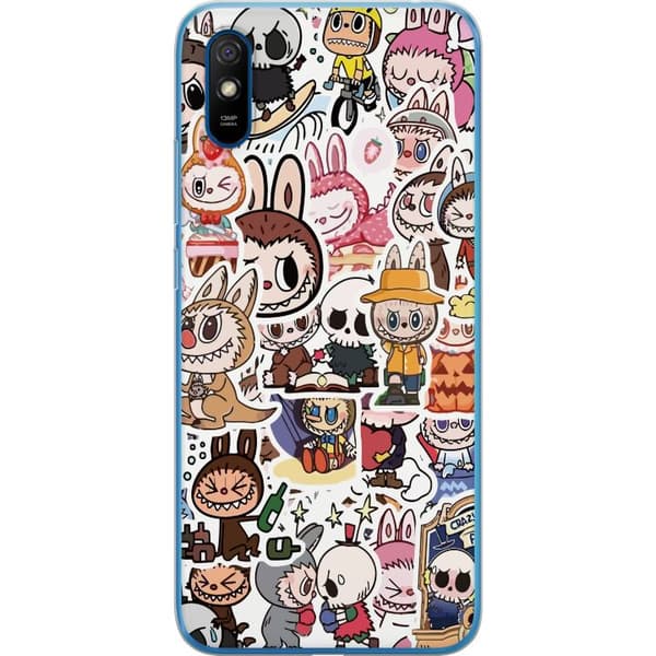 Xiaomi Redmi 9A Gennemsigtig cover Labubu All-Stars – POP MART Specialudgave