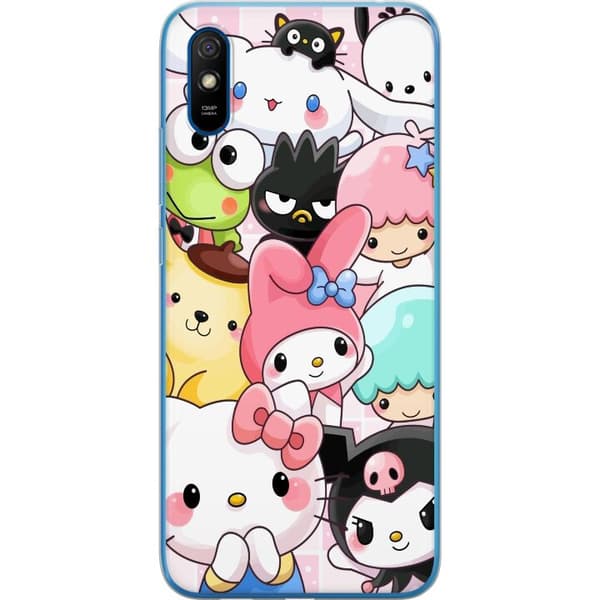 Xiaomi Redmi 9AT Läpinäkyvä kuori Kawaii Sanrio Crew