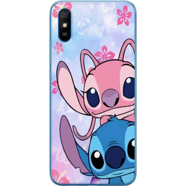 Xiaomi Redmi 9AT Läpinäkyvä kuori Stitch & Angel