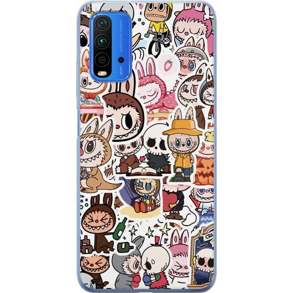 Xiaomi Redmi 9T Gjennomsiktig deksel Labubu All-Stars – POP MART Spesial