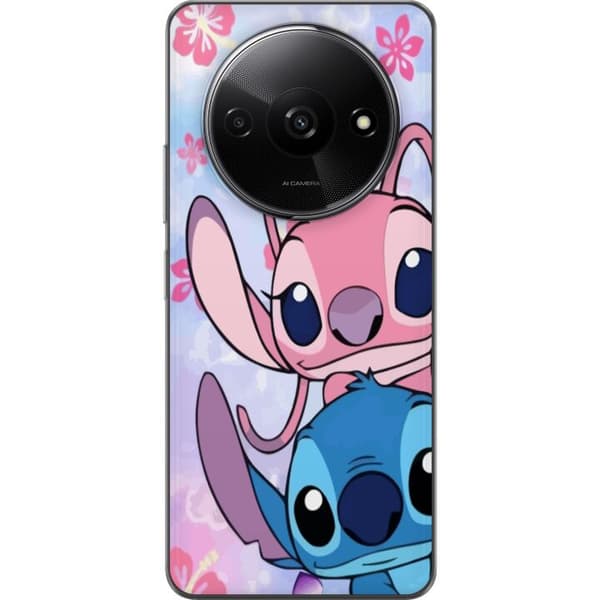Xiaomi Redmi A3 Läpinäkyvä kuori Stitch & Angel