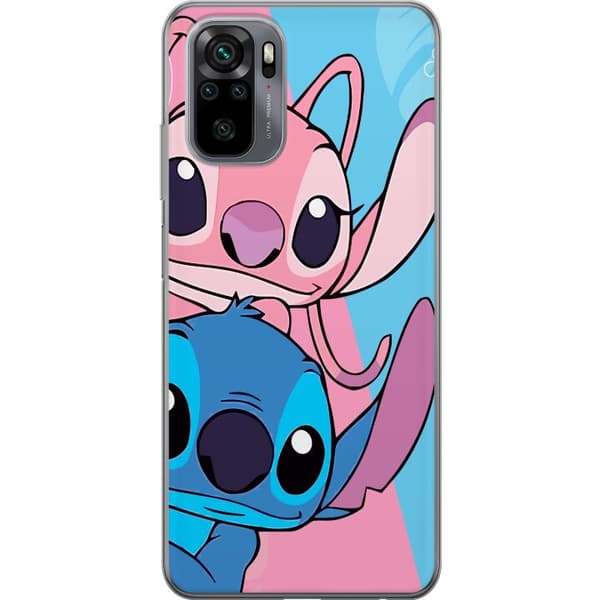 Xiaomi Redmi Note 10 Läpinäkyvä kuori Stitch & Angel