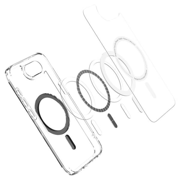 Coque för iPhone 16e - Spigen Ultra Hybrid MagSafe - Kolfiber