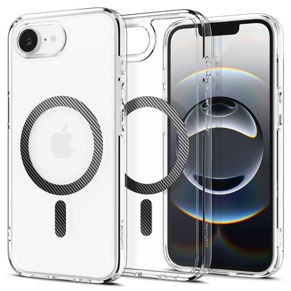 Coque för iPhone 16e - Spigen Ultra Hybrid MagSafe - Kolfiber