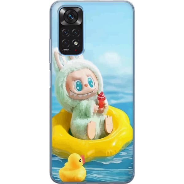 Xiaomi Redmi Note 11 Gjennomsiktig deksel Labubu Macaron-serien