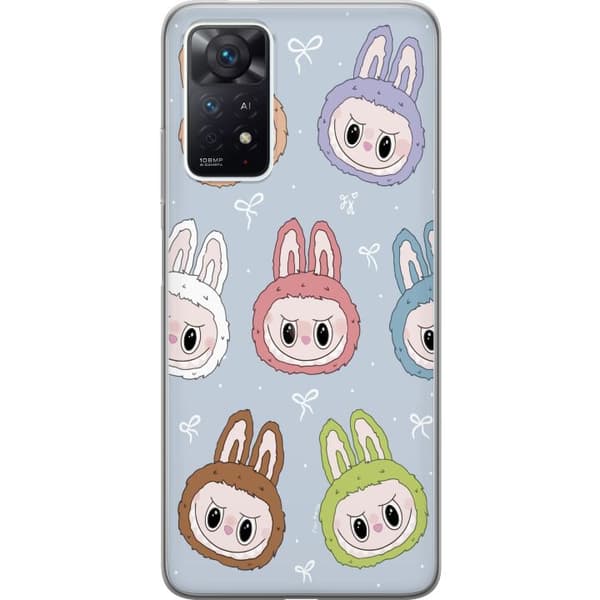 Xiaomi Redmi Note 11 Pro Genomskinligt Skal Pastel Labubu