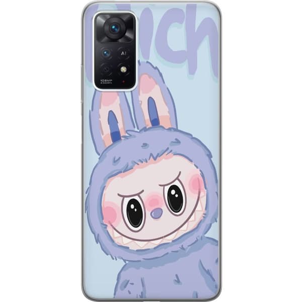 Xiaomi Redmi Note 11 Pro Läpinäkyvä kuori Sininen Jänis Labubu