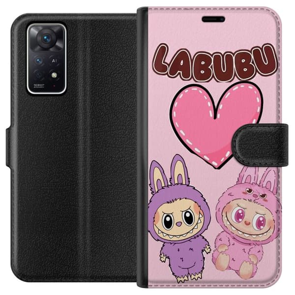 Xiaomi Redmi Note 11 Pro 5G Tegnebogsetui Labubu Pink Monster