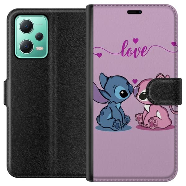 Xiaomi Redmi Note 12 Lommeboketui Lilo & Stitch – Angel Edition
