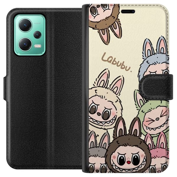 Xiaomi Redmi Note 12 Tegnebogsetui Labubu Pastel Collection