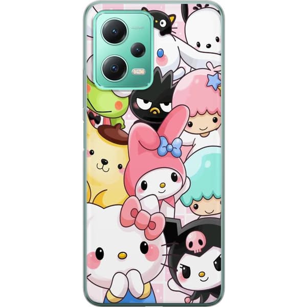 Xiaomi Redmi Note 12 Läpinäkyvä kuori Kawaii Sanrio Crew