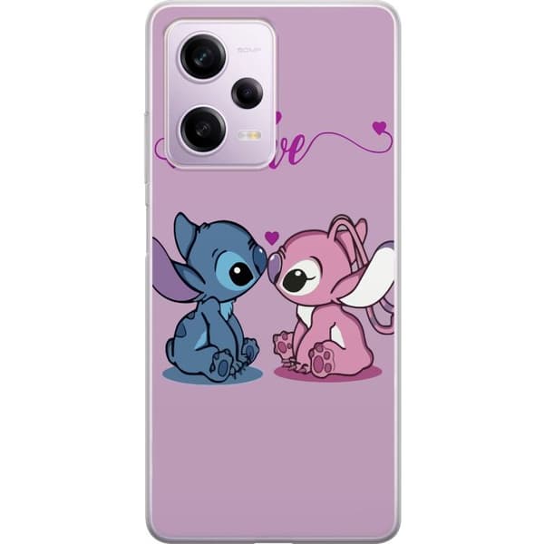 Xiaomi Redmi Note 12 Pro Genomskinligt Skal Lilo & Stitch – Angel Edition