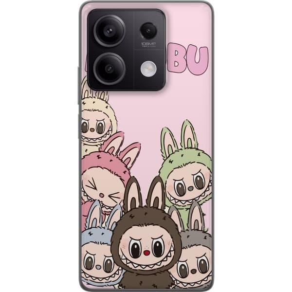 Xiaomi Redmi Note 13 Läpinäkyvä kuori Labubu Classics