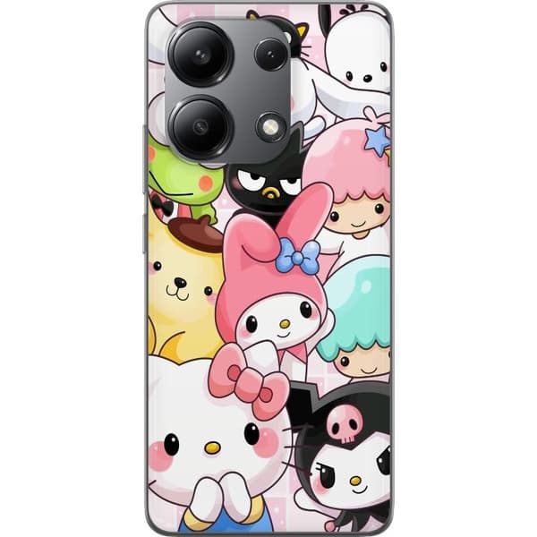 Xiaomi Redmi Note 13 4G Läpinäkyvä kuori Kawaii Sanrio Crew