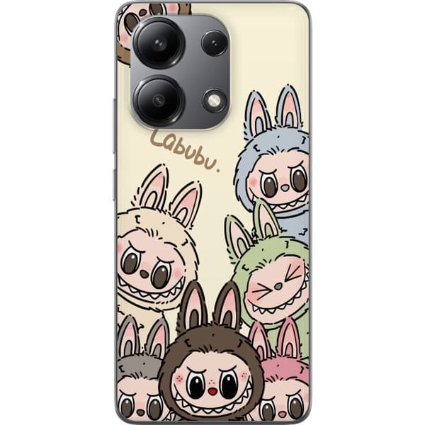 Xiaomi Redmi Note 13 4G Gjennomsiktig deksel Labubu Pastel Collection