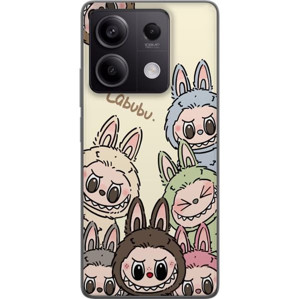 Xiaomi Redmi Note 13 Pro Gjennomsiktig deksel Labubu Pastel Collection