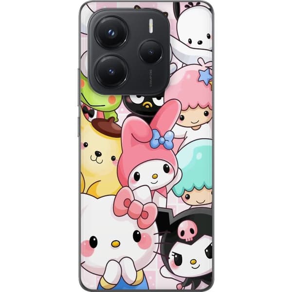 Xiaomi Redmi Note 14 Gjennomsiktig deksel Kawaii Sanrio Crew