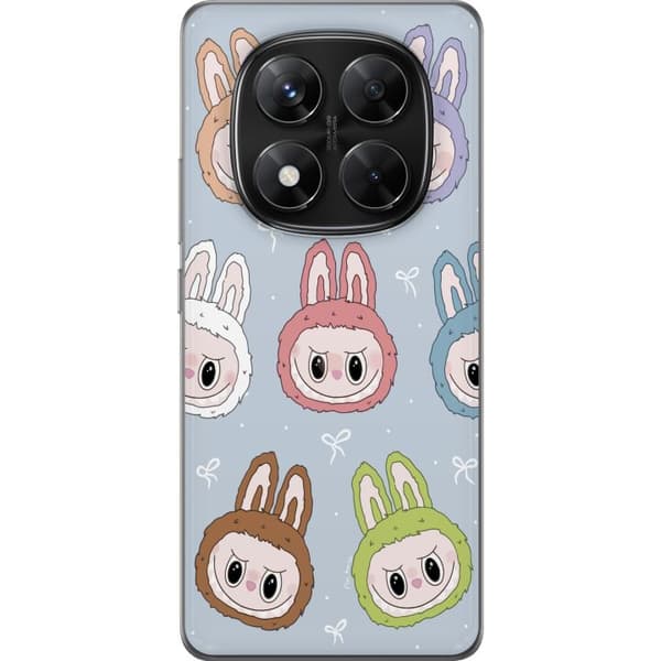 Xiaomi Redmi Note 14 Pro Läpinäkyvä kuori Pastel Labubu