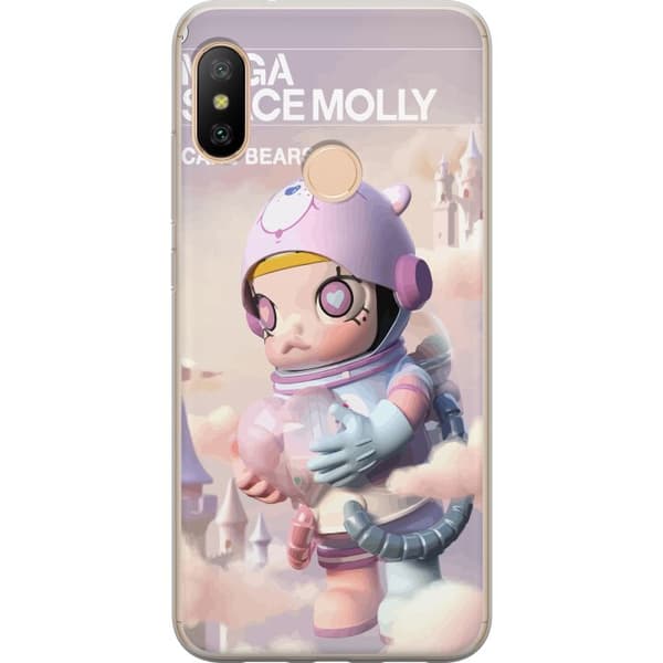 Xiaomi Redmi 6 Pro Läpinäkyvä kuori Mega Space Molly Care Bears Series - Share Bear Edition