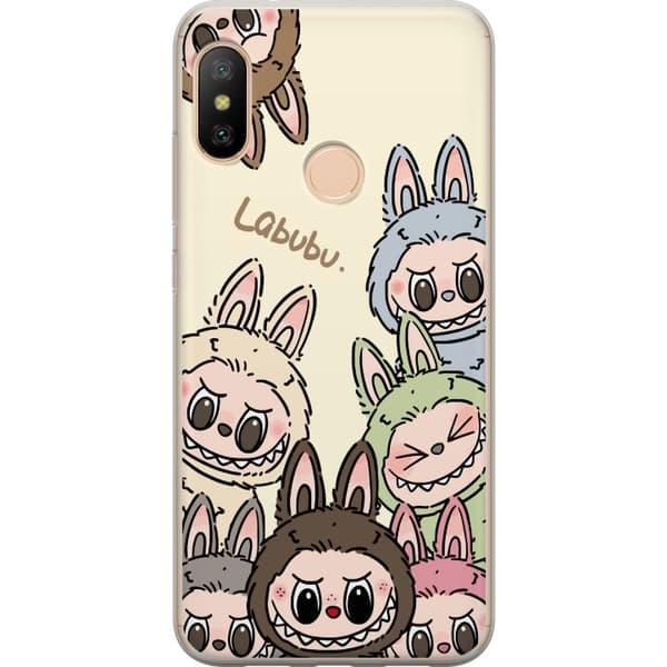 Xiaomi Redmi 6 Pro Läpinäkyvä kuori Labubu Pastel Collection