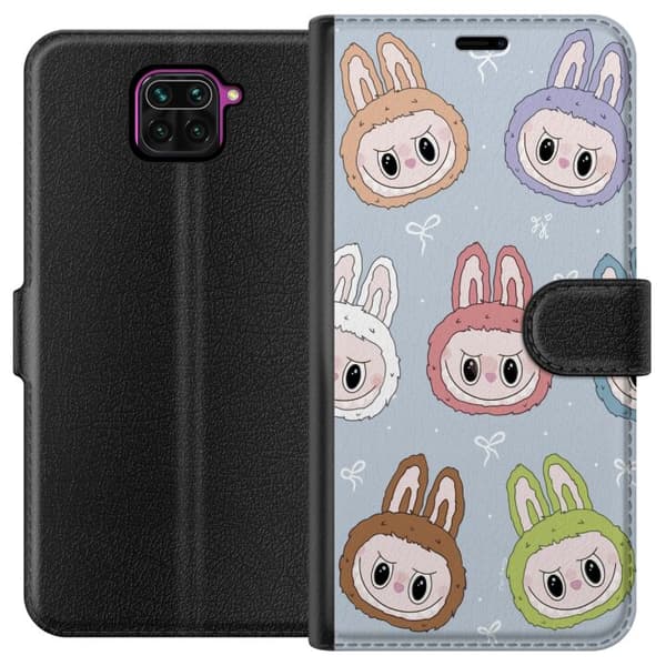 Xiaomi Redmi Note 9 Tegnebogsetui Pastel Labubu