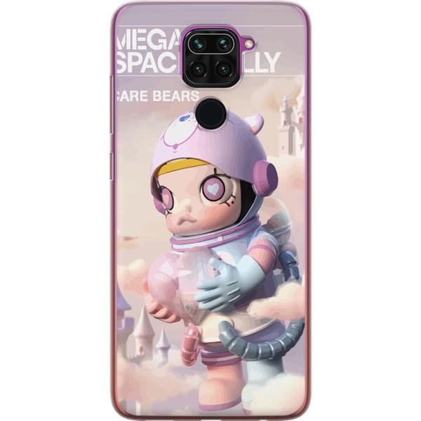 Xiaomi Redmi Note 9 Gennemsigtig cover Mega Space Molly Care Bears Series - Share Bear Edition