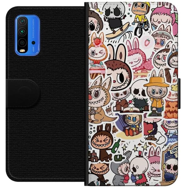 Xiaomi Redmi Note 9 4G Plånboksfodral Labubu All-Stars – POP MART Special