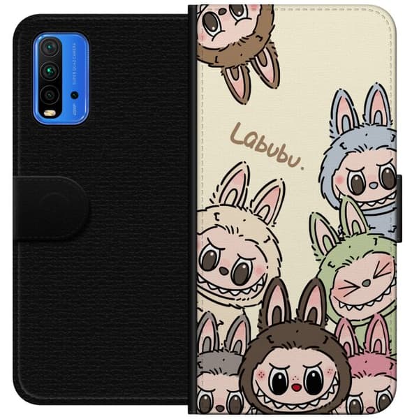 Xiaomi Redmi Note 9 4G Lompakkokotelo Labubu Pastel Collection