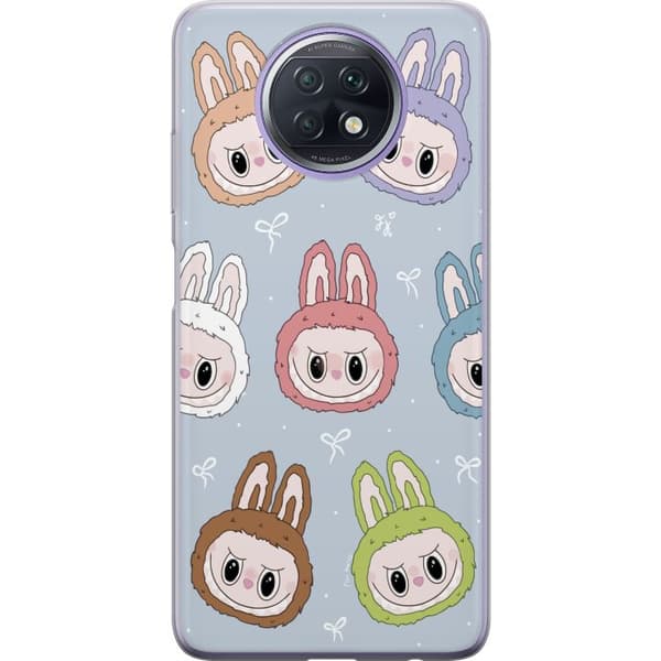 Xiaomi Redmi Note 9T Läpinäkyvä kuori Pastel Labubu