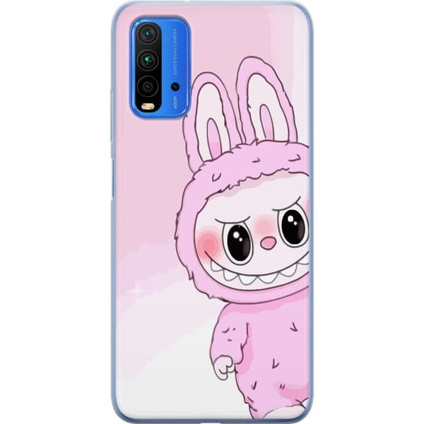 Xiaomi Redmi Note 9 4G Gennemsigtig cover Labubu Kanin-serien