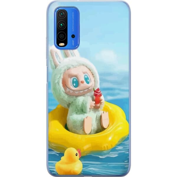 Xiaomi Redmi Note 9 4G Gjennomsiktig deksel Labubu Macaron-serien