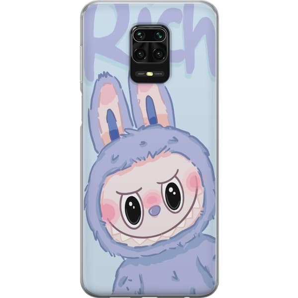 Xiaomi Redmi Note 9S Genomskinligt Skal Blue Bunny Labubu