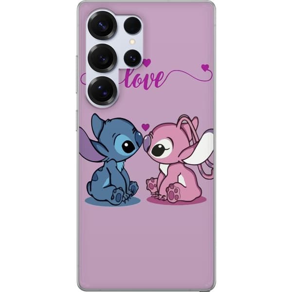 Samsung Galaxy S25 Ultra Läpinäkyvä kuori Lilo & Stitch – Angel Edition