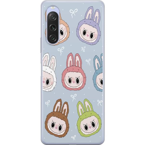 Sony Xperia 10 V Läpinäkyvä kuori Pastel Labubu