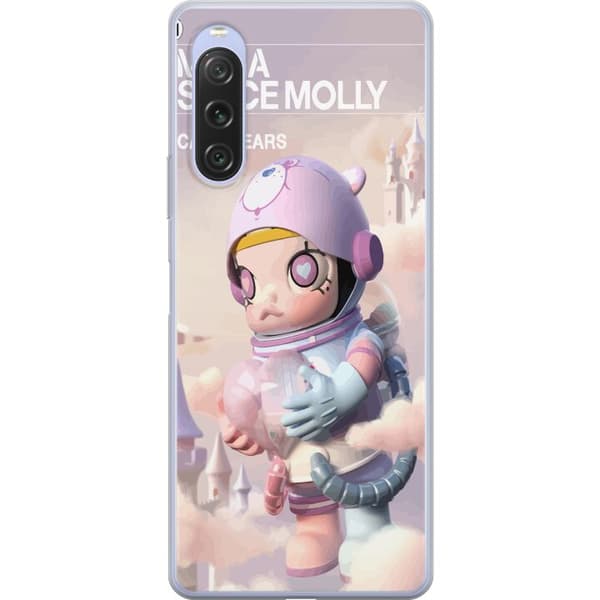 Sony Xperia 10 V Gjennomsiktig deksel Mega Space Molly Care Bears Series - Share Bear Edition