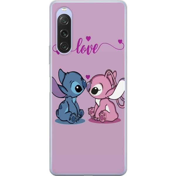 Sony Xperia 10 V Gennemsigtig cover Lilo & Stitch – Angel Edition