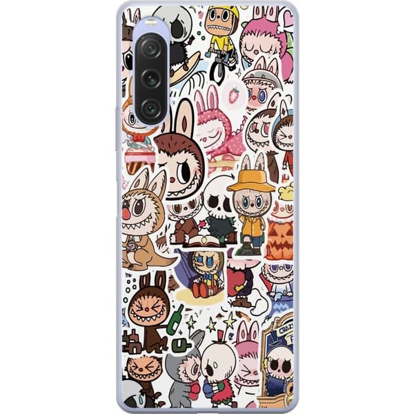 Sony Xperia 10 V Gennemsigtig cover Labubu All-Stars – POP MART Specialudgave
