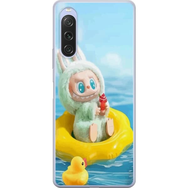 Sony Xperia 10 V Genomskinligt Skal Labubu Macaron Series