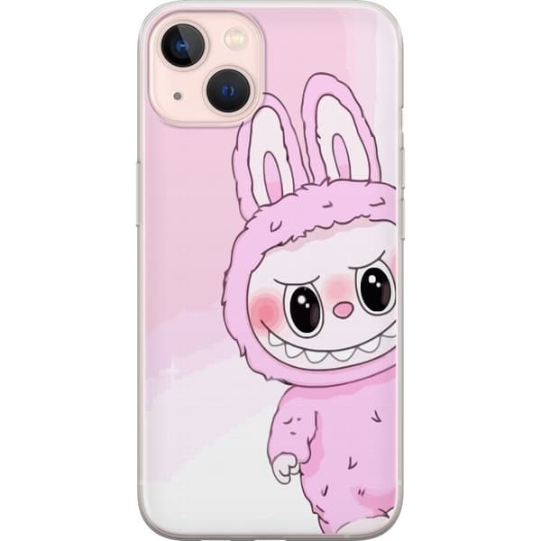 Apple iPhone 13 mini Gennemsigtig cover Labubu Kanin-serien