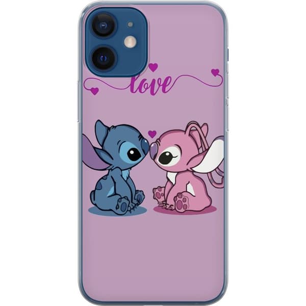 Apple iPhone 12 Gjennomsiktig deksel Lilo & Stitch – Angel Edition